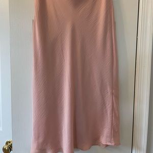 Pink midi skirt
